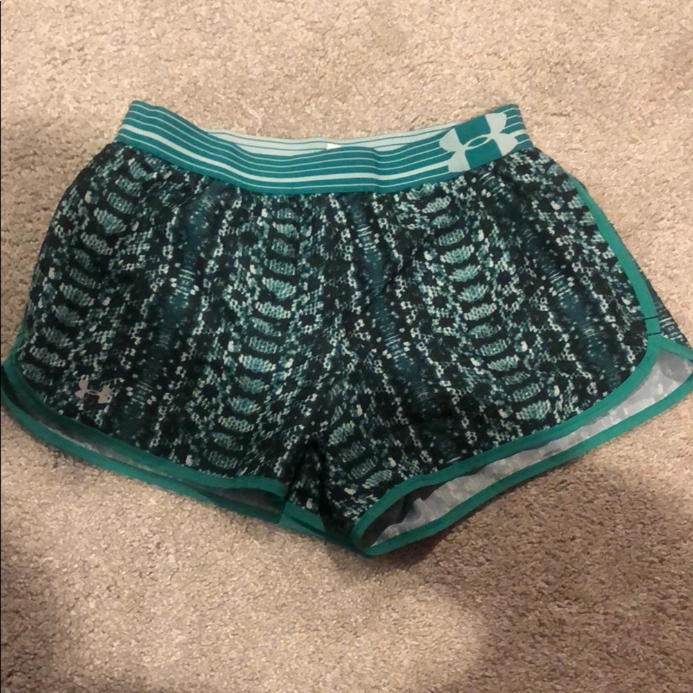 Patterned Green Under Armour Shorts